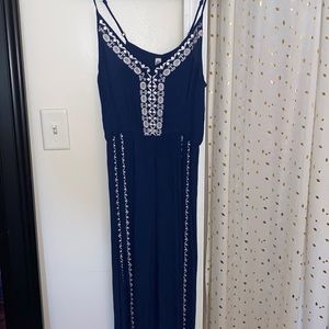 Blue with white decal jumper